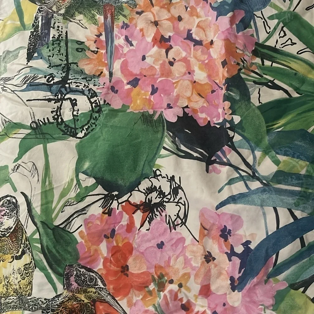 1 Pottery barn botanical birds pillow cover standard